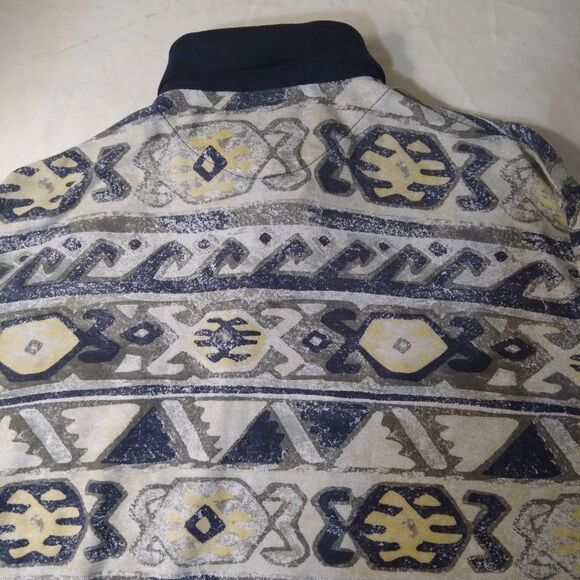 Vintage Bugle Boy Tribal Pattern Polo Shirt - Picture 5 of 6